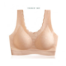 Load image into Gallery viewer, Women Padded Wireless Lace Bra Seamless Breathable Soft Brassiere Underwear
