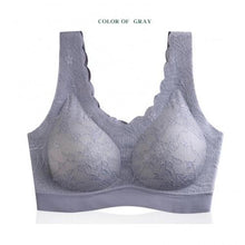 Load image into Gallery viewer, Women Padded Wireless Lace Bra Seamless Breathable Soft Brassiere Underwear
