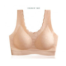 Load image into Gallery viewer, Women Padded Wireless Lace Bra Seamless Breathable Soft Brassiere Underwear
