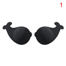 Load image into Gallery viewer, 1Pair Kawaii Dolphin Shape Bra Silicone Strapless Invisible Push Up Bra For Self Adhesive Wireless Bralette Reusable Bra Pads
