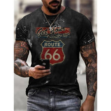 Load image into Gallery viewer, Summer Letters Print Men Oversized T-Shirt O-Neck Streetwear  Loose Clothes For Teens Vintage Pattern Male Short Sleeve Tees
