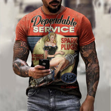 Load image into Gallery viewer, Summer Letters Print Men Oversized T-Shirt O-Neck Streetwear  Loose Clothes For Teens Vintage Pattern Male Short Sleeve Tees
