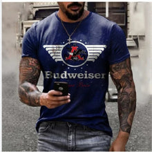 Load image into Gallery viewer, Summer Letters Print Men Oversized T-Shirt O-Neck Streetwear  Loose Clothes For Teens Vintage Pattern Male Short Sleeve Tees
