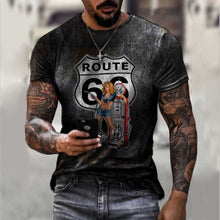 Load image into Gallery viewer, Summer Letters Print Men Oversized T-Shirt O-Neck Streetwear  Loose Clothes For Teens Vintage Pattern Male Short Sleeve Tees
