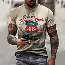 Load image into Gallery viewer, Summer Letters Print Men Oversized T-Shirt O-Neck Streetwear  Loose Clothes For Teens Vintage Pattern Male Short Sleeve Tees
