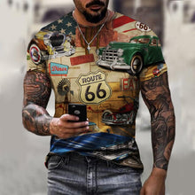 Load image into Gallery viewer, Summer Letters Print Men Oversized T-Shirt O-Neck Streetwear  Loose Clothes For Teens Vintage Pattern Male Short Sleeve Tees
