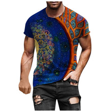 Load image into Gallery viewer, 2021Summer Men&#39;s T-Shirt European And American Fashion Vintage Pattern couple 3D Printed , Loose Large Size Quick-Drying T-Shirt
