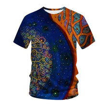 Load image into Gallery viewer, 2021Summer Men&#39;s T-Shirt European And American Fashion Vintage Pattern couple 3D Printed , Loose Large Size Quick-Drying T-Shirt
