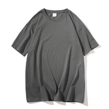 Load image into Gallery viewer, Summer Unisex Cotton Casual Loose Solid Color T-shirt O Neck Short Sleeve Top soft and comfortable for to wear suitable for Dail
