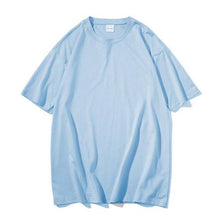 Load image into Gallery viewer, Summer Unisex Cotton Casual Loose Solid Color T-shirt O Neck Short Sleeve Top soft and comfortable for to wear suitable for Dail
