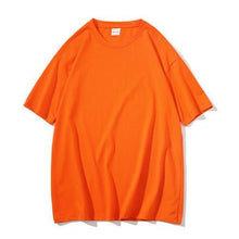 Load image into Gallery viewer, Summer Unisex Cotton Casual Loose Solid Color T-shirt O Neck Short Sleeve Top soft and comfortable for to wear suitable for Dail
