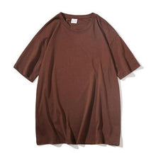 Load image into Gallery viewer, Summer Unisex Cotton Casual Loose Solid Color T-shirt O Neck Short Sleeve Top soft and comfortable for to wear suitable for Dail
