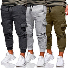 Load image into Gallery viewer, Men Casual Tracksuit Loose Sport Fit Jogging Joggers Sweat Cargo Pants Trousers plus size M-3XL
