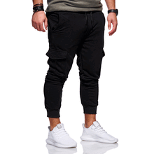 Load image into Gallery viewer, Men Casual Tracksuit Loose Sport Fit Jogging Joggers Sweat Cargo Pants Trousers plus size M-3XL

