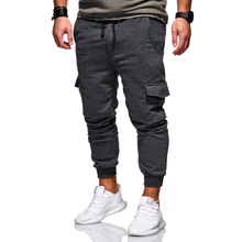 Load image into Gallery viewer, Men Casual Tracksuit Loose Sport Fit Jogging Joggers Sweat Cargo Pants Trousers plus size M-3XL
