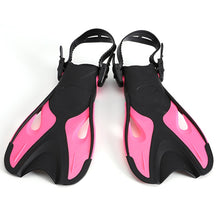 Load image into Gallery viewer, Swimming Fins For kids Adult Adjustable Foot flippers Submersible Silicone Professional Dive Open Diving Snorkeling diving shoes
